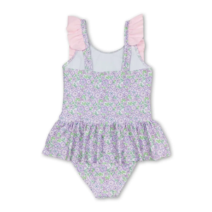 Ruffle Floral Swimsuit