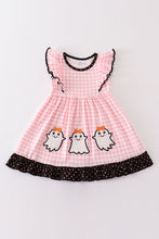 Load image into Gallery viewer, Gingham Ghost Ruffle Dress
