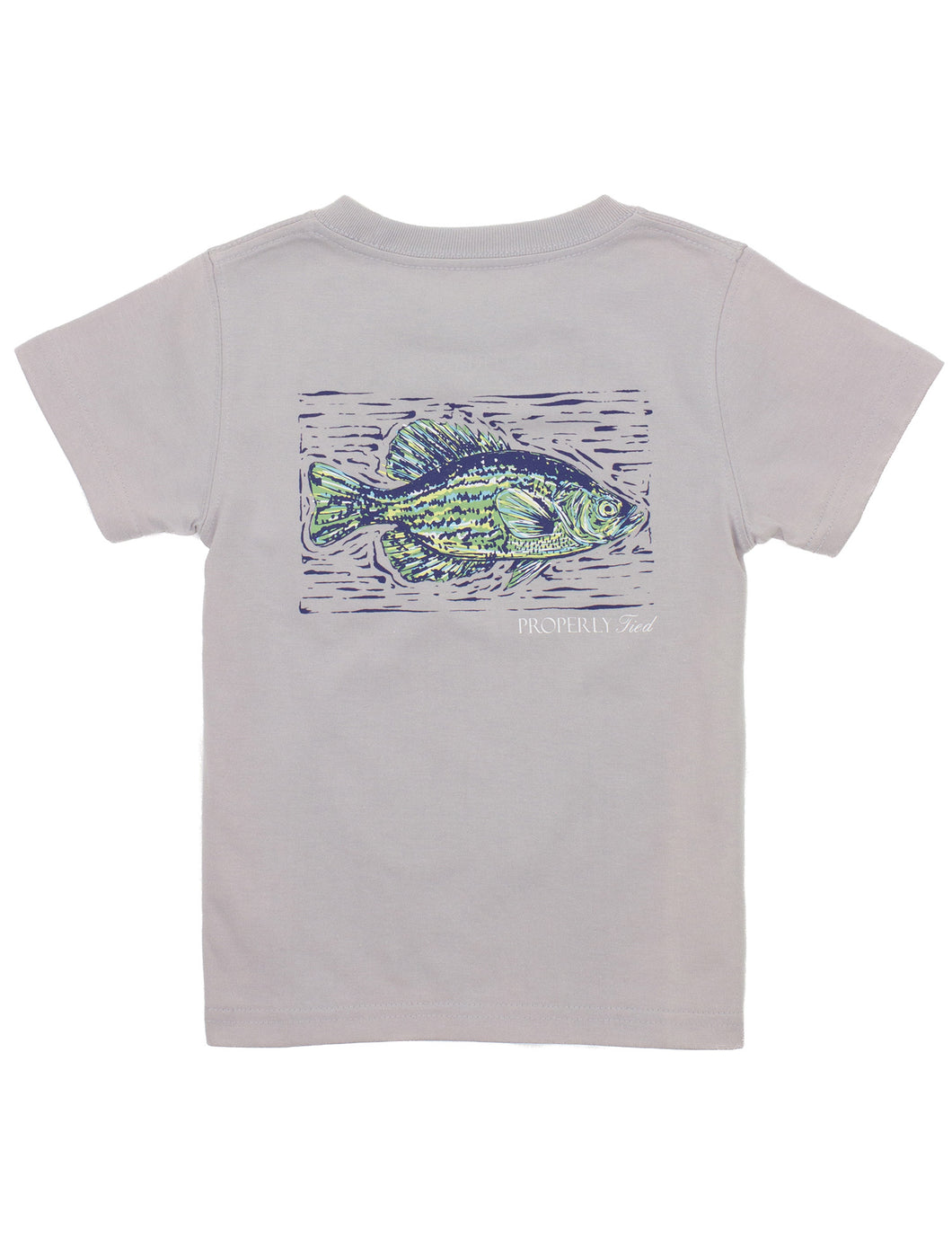Boys Crappie Tee Properly Tied