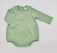 Load image into Gallery viewer, The Benson Newborn Bubble with Piping Detail
