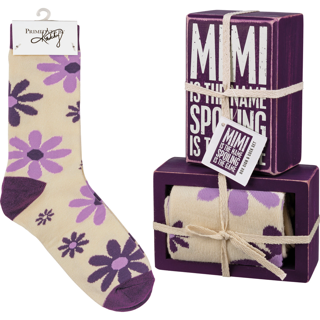 Mimi Box Sign/ Sock Set