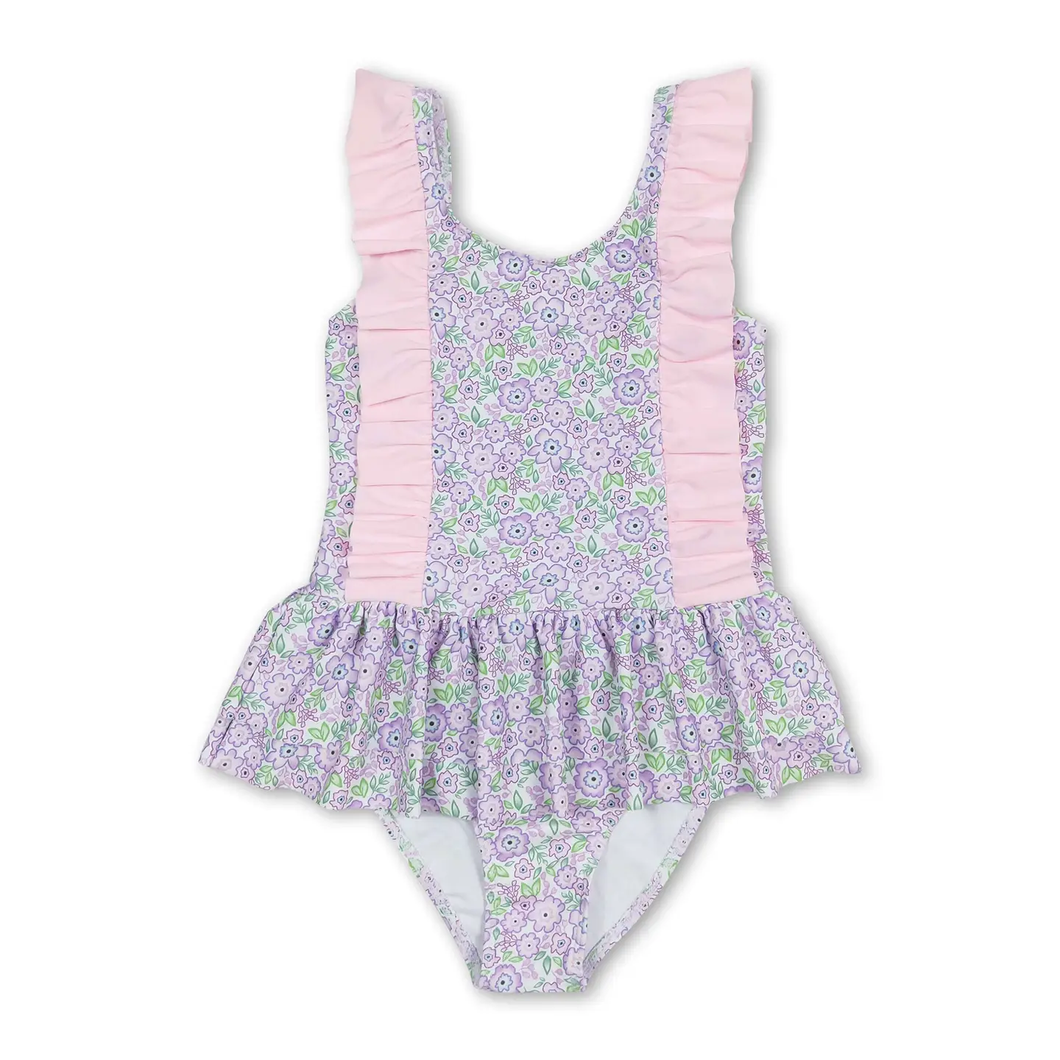 Ruffle Floral Swimsuit