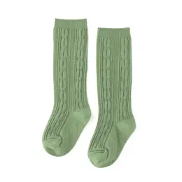 Cable Knit Knee High Socks
