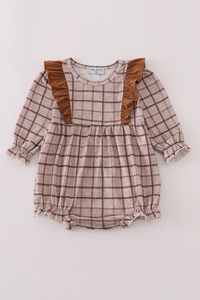 Sienna Plaid Ruffle Bubble