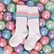 Load image into Gallery viewer, Spring Fling Lace Knee High Socks
