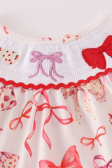 Bow Trio Smocked Bloomer Set