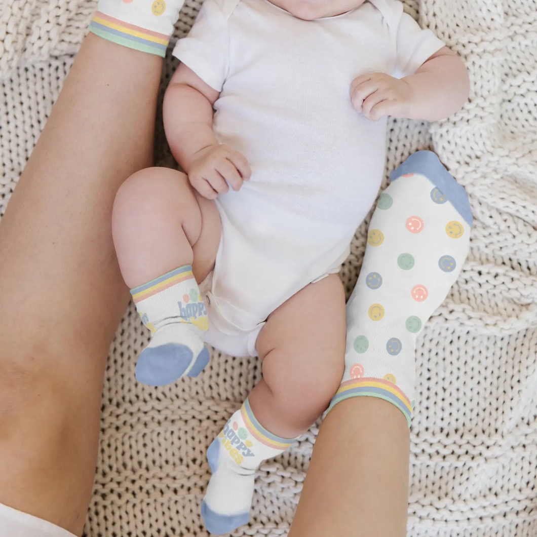Happy Vibes Mama & Me Socks