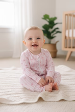 Load image into Gallery viewer, Blush Bows Bamboo Romper
