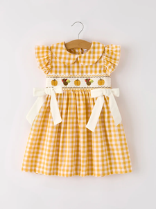 Thanksgiving Smocked Dress