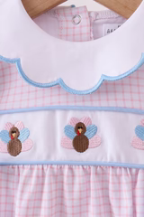 Turkey Trio Gingham Bubble