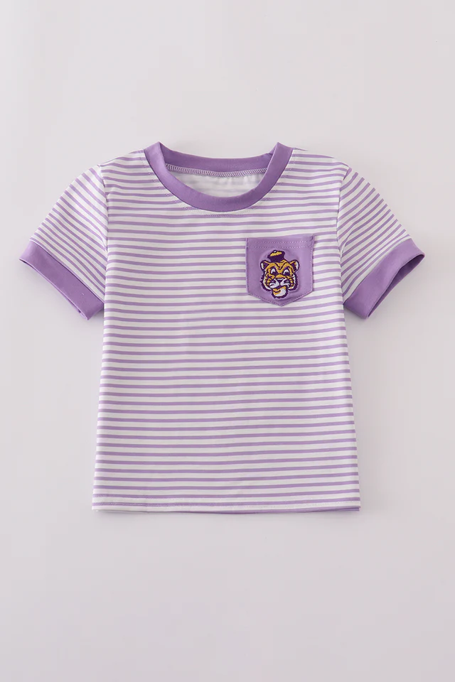 Little Tiger Embroidered Tee