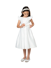 Load image into Gallery viewer, Satin Flutter Sleeve Communion Gown
