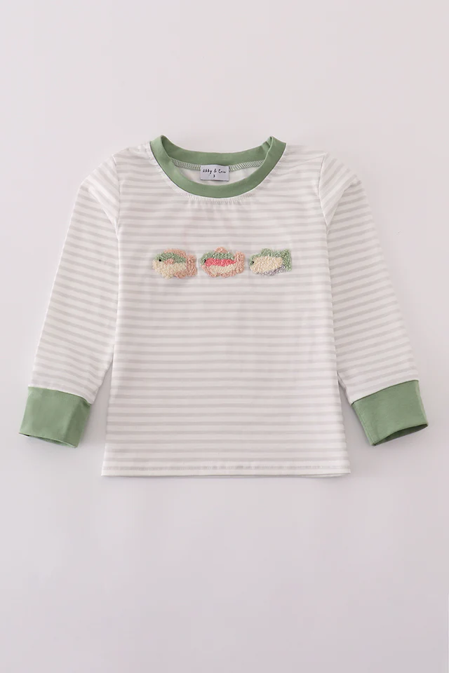 Fishing French Knot LS Top