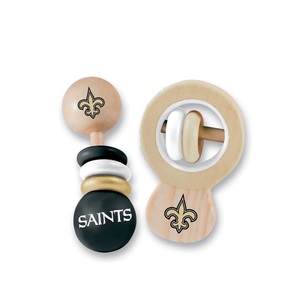 New Orleans Saints NFL Wood Rattle Set