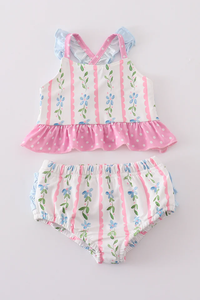 Fancy Floral 2 pc Swimsuit