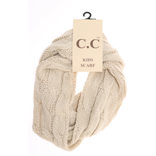 Load image into Gallery viewer, Kids Cable Knit Infinity Scarf
