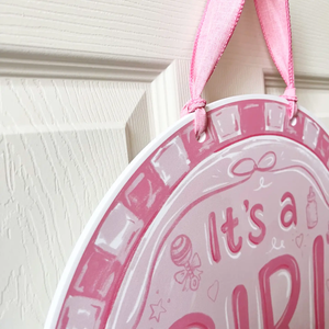 It's a GIRL Door Hanger