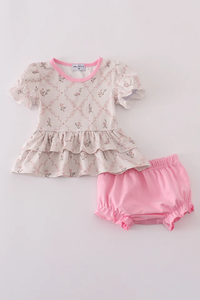 Pink Petals Bloomer Set
