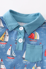 Load image into Gallery viewer, Sailboat Romper
