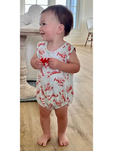 Load image into Gallery viewer, Crawfish Bamboo Bubble Romper
