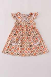 Pumpkins & Bows Twirl Dress