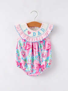 I Love Dad Floral Bubble