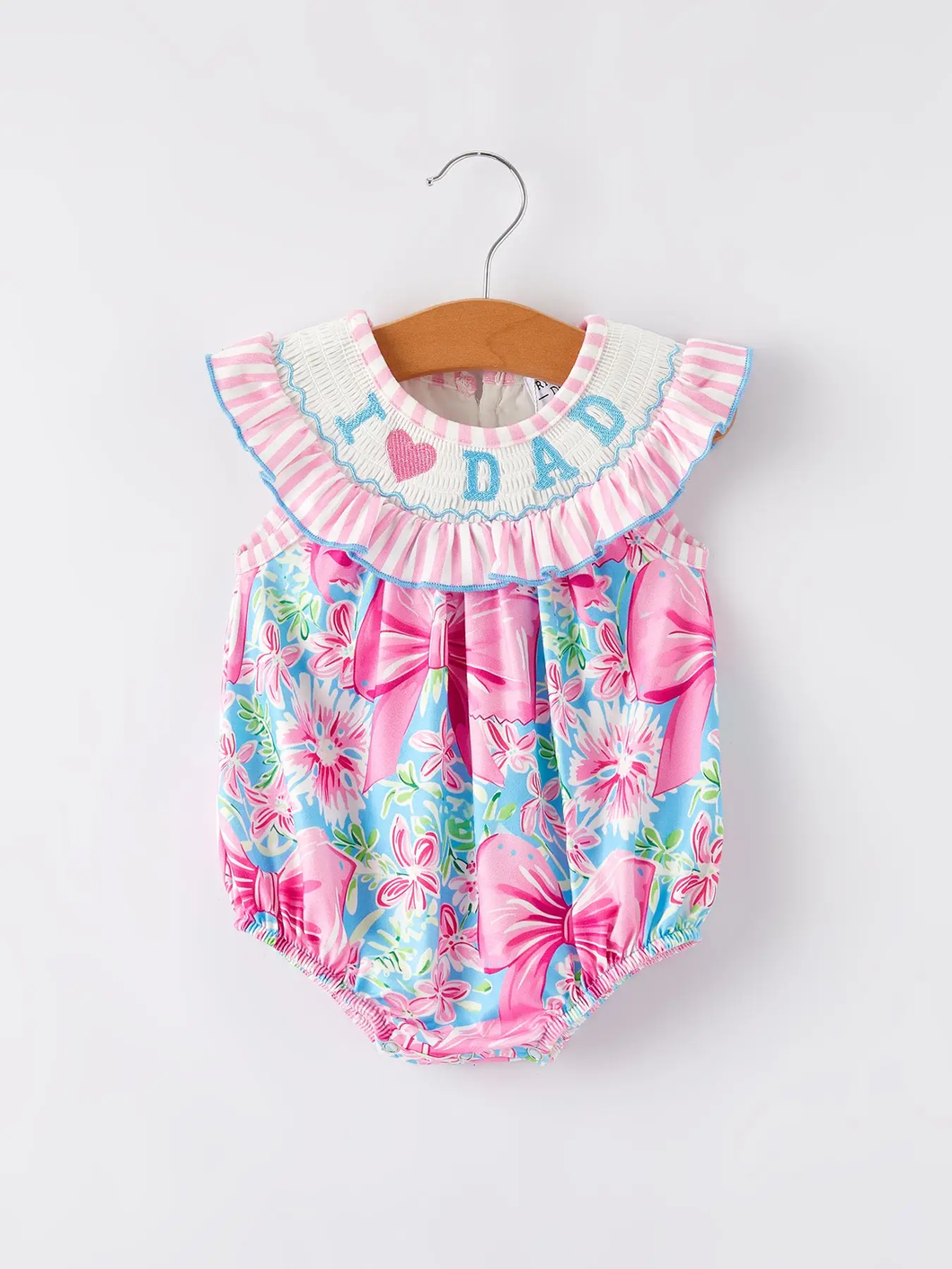 I Love Dad Floral Bubble