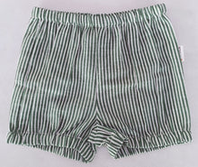 Load image into Gallery viewer, Striped Unisex Linen Diaper Cover/Shorts
