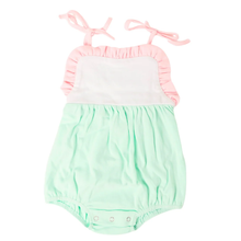 Load image into Gallery viewer, Girls Knit Tie Sunsuit
