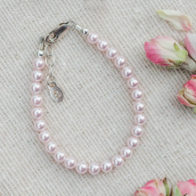 Load image into Gallery viewer, Jami Pink Pearl Baby Bracelet
