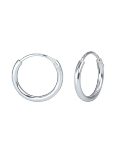 Sterling Silver Endless Hoop Earrings