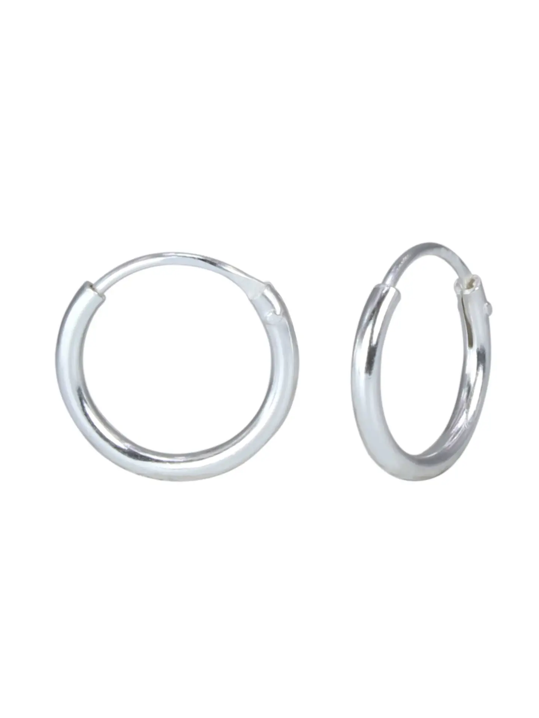 Sterling Silver Endless Hoop Earrings
