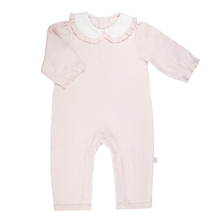 Load image into Gallery viewer, Girls Paty Pointelle Knit Romper
