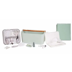 Sage Green Diaper Caddy Gift Set