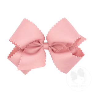 Wee Ones King Grosgrain Scalloped Edge Bow Collection