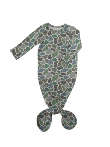 Retro Camo/ Pebble Knotted Gown