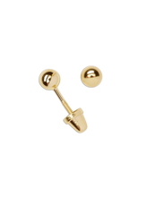 Load image into Gallery viewer, 14k Gold Plated Stud Earring-Screw Back
