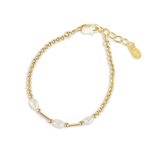 Load image into Gallery viewer, Emery 14K Gold Plated Pearl Bracelet
