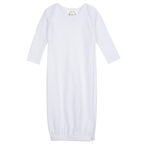 Blank Infant Gown With Hidden Zipper