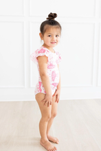 Load image into Gallery viewer, Little Ballerina Flutter Sleeve Leotard
