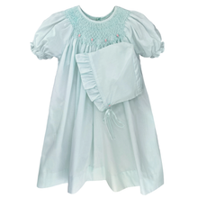 Load image into Gallery viewer, Amie Smocked Mint Dress
