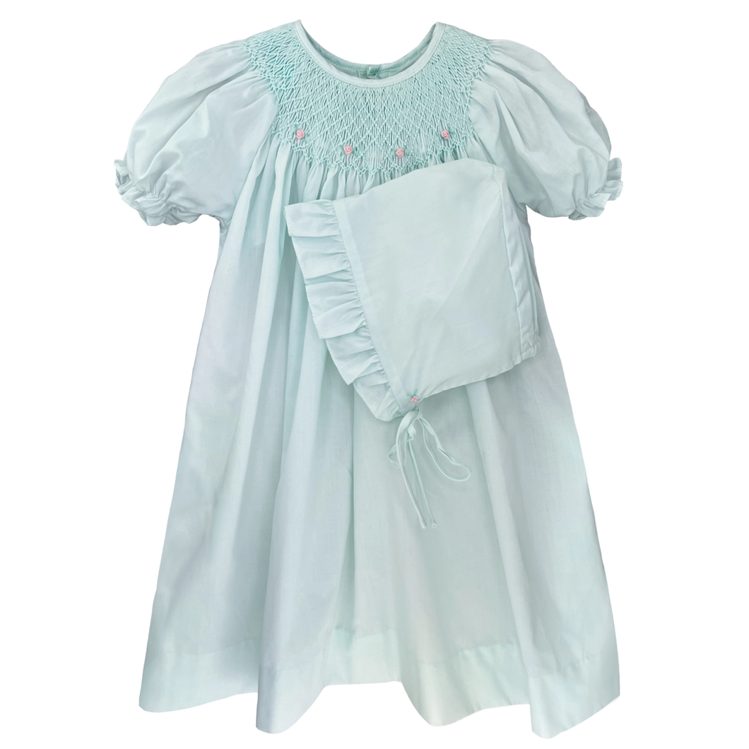 Amie Smocked Mint Dress