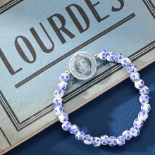 Load image into Gallery viewer, Holy Water St. Benedict Porcelain Beaded Bracelet
