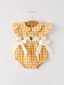 Thanksgiving Time Smocked Bubble