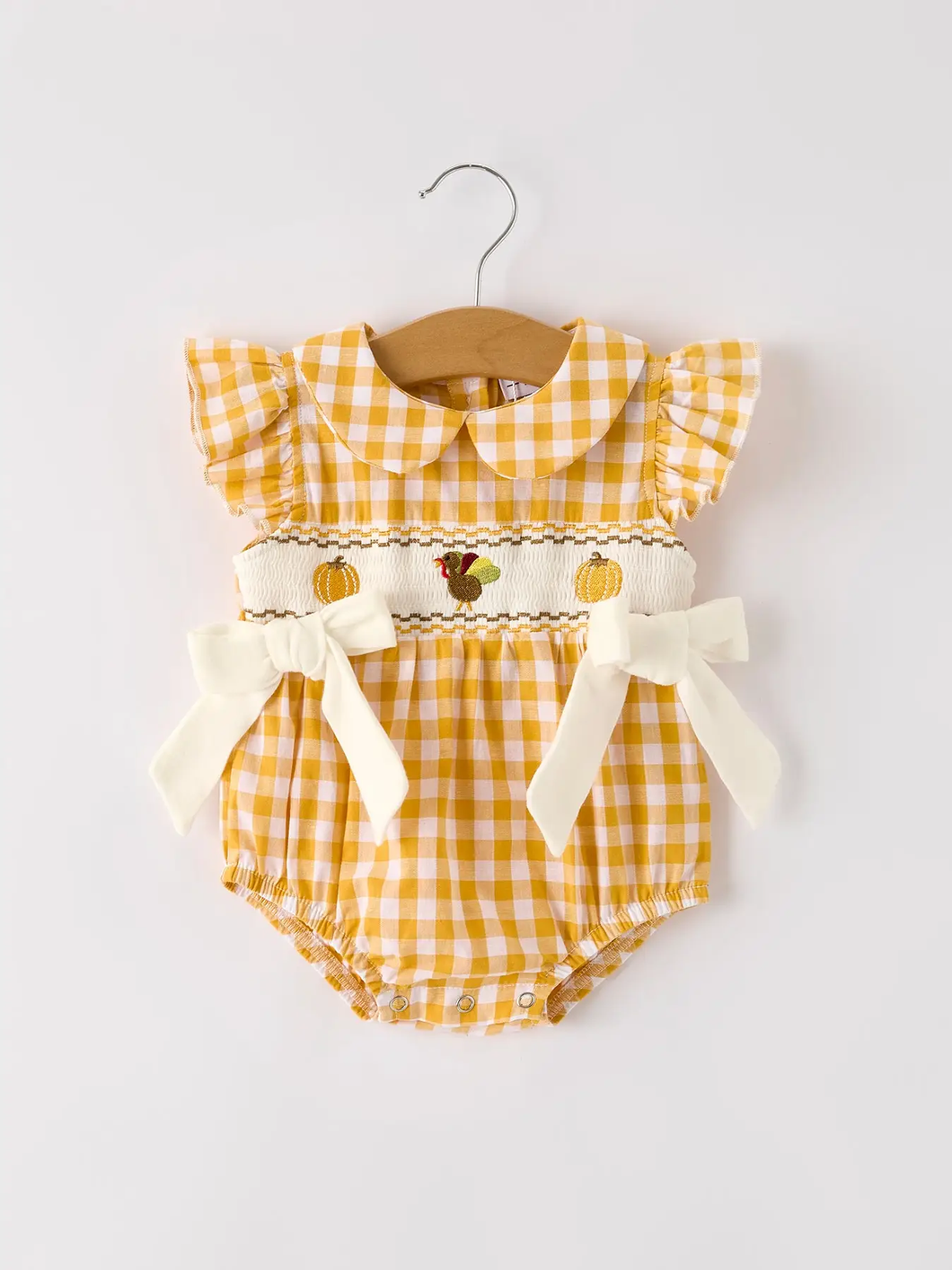 Thanksgiving Time Smocked Bubble