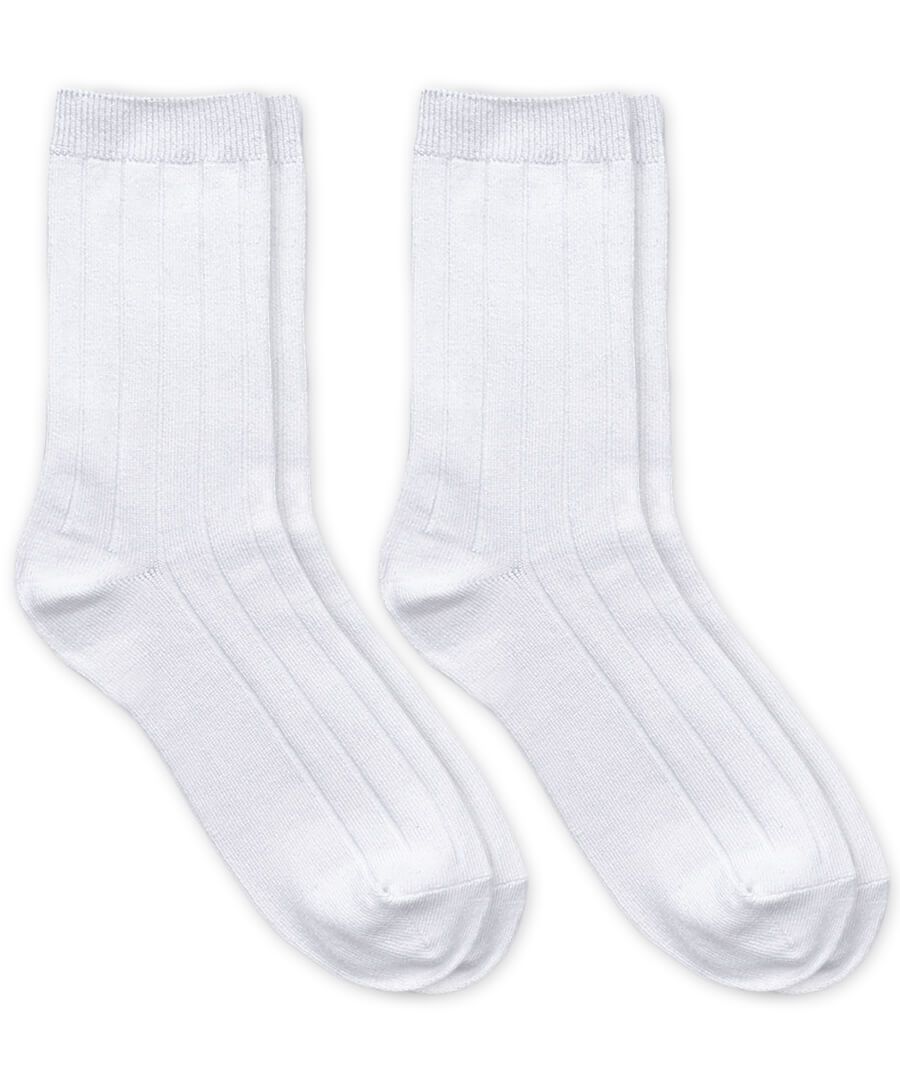 Jefferies School Bamboo Socks White - 8014