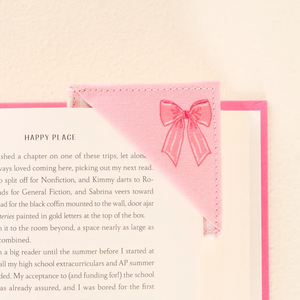 Fabric Gingham Corner Bookmark