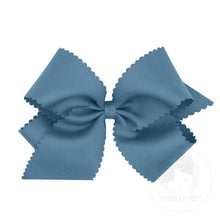 Load image into Gallery viewer, Wee Ones King Grosgrain Scalloped Edge Bow Collection
