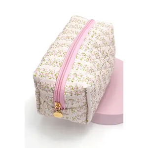 Quilted Cotton Cosmetic Bags