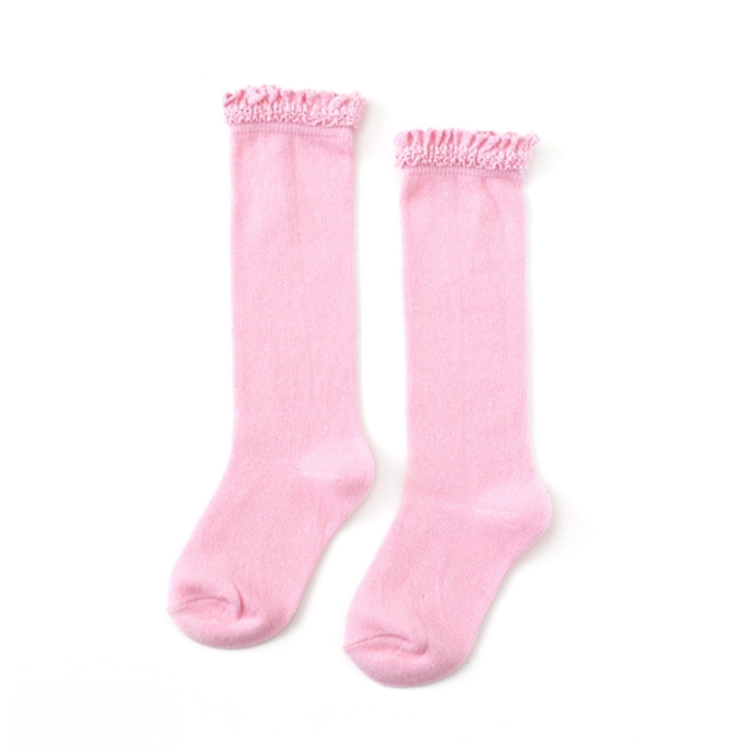 Peony Fancy Lace Knee High Socks